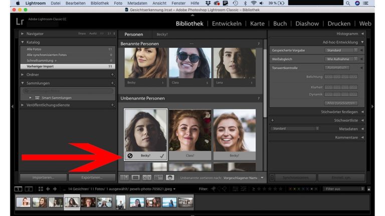 Lightroom Gesichtserkennung korrigieren Lightroom-Gesichtserkennung korrigieren