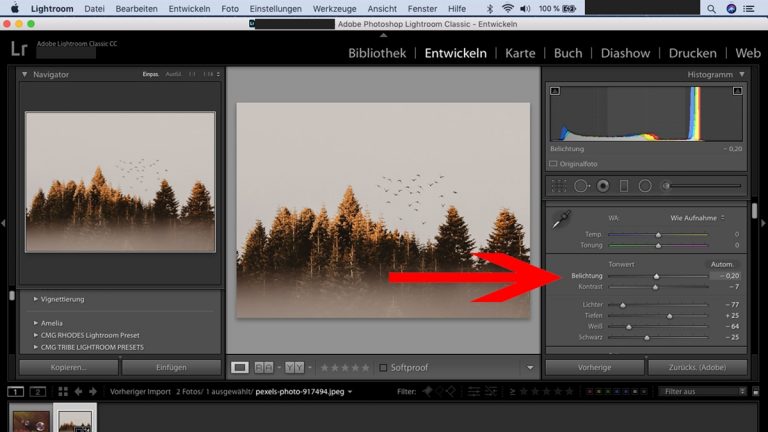 Lightroom-Workflow: Belichtung Lightroom-Workflow: Belichtungsregler einstellen