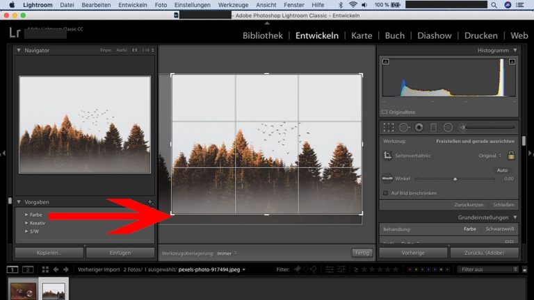 Lightroom-Workflow: Bild zuschneiden Lightroom-Workflow: Zuschnitt