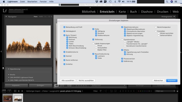 Lightroom-Workflow: Einstellungen kopieren Lightroom-Workflow: Einstellungen kopieren