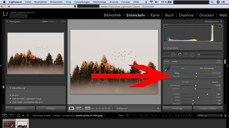 Lightroom-Workflow: Farbtemperatur Lightroom-Workflow: Farbtemperatur-Regler
