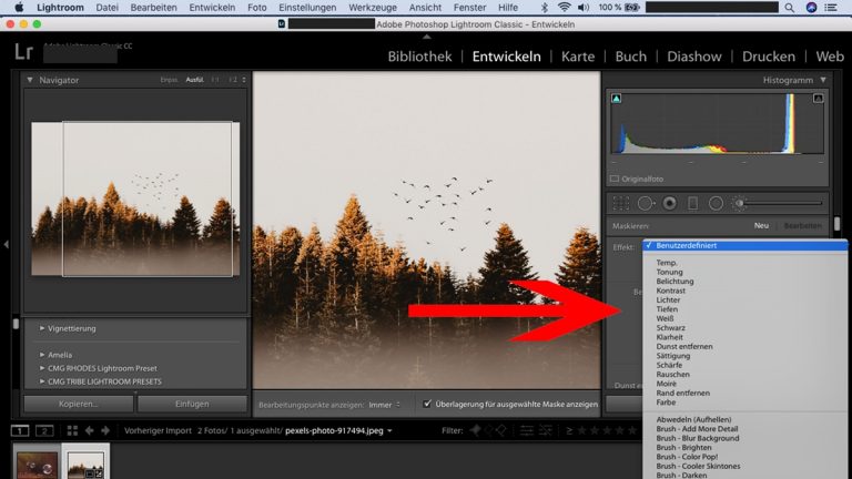Lightroom-Workflow: Korrekturpinsel einstellen Lightroom-Workflow: Einstellungen Korrekturpinsel
