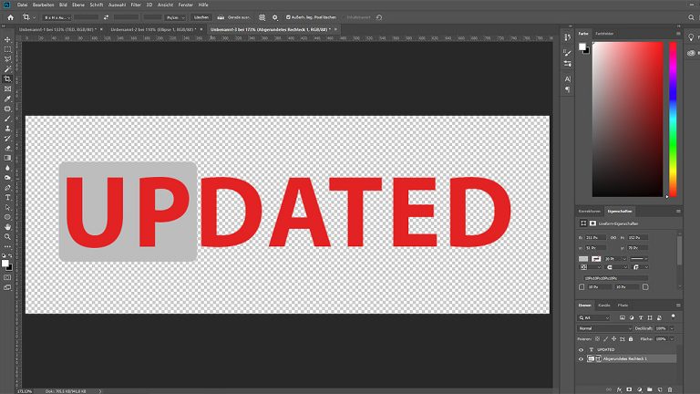 Logo in Photoshop vor transparentem Hintergrund freistellen