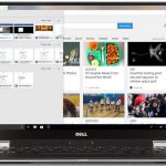 Laptop mit offenem Edge-Browser auf dem Display
