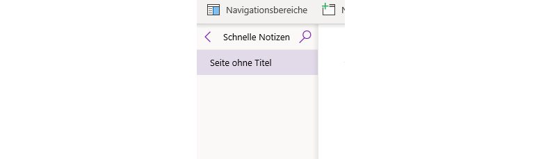 OneNote-Fenster automatisches Notizbuch