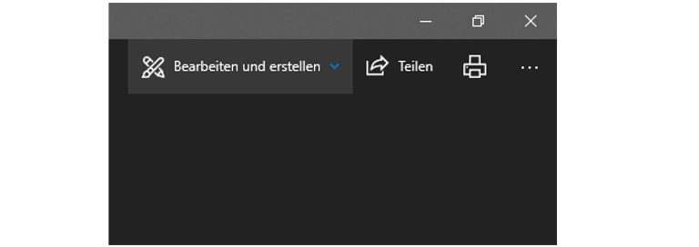 OpenOffice: Bild drehen - Drei-Punkte-Symbol Windows-Fotoanzeige-Fenster mit Menüleiste
