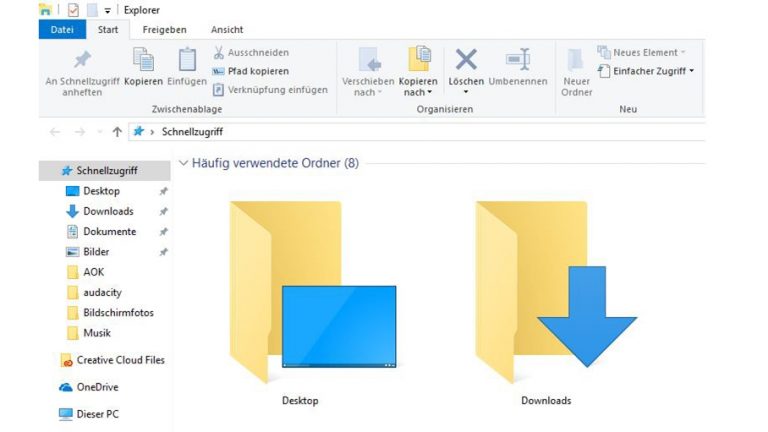 Download-Ordner im Windows Explorer finden