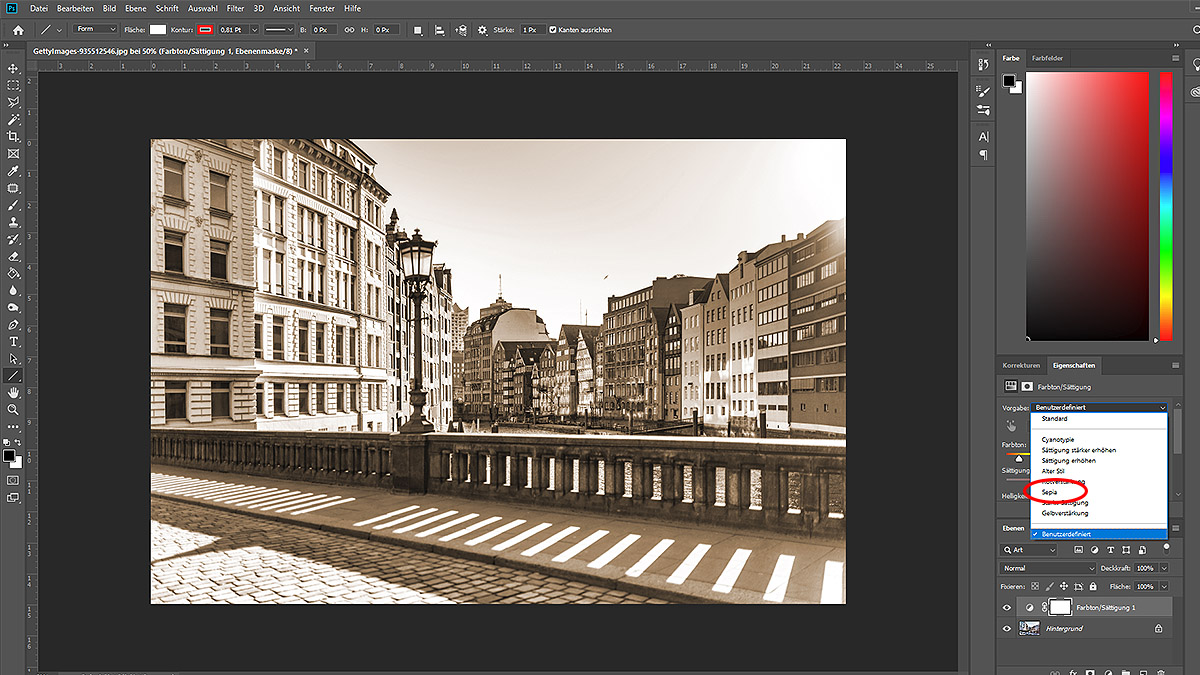 SepiaEffekt mit So geht's mit Filtern OTTO