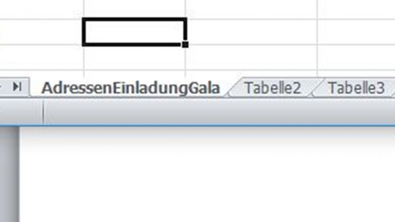 Serienbrief erstellen in Word 2010: Tabellennamen ändern Excel-Fenster mit geändertem Tabellennamen