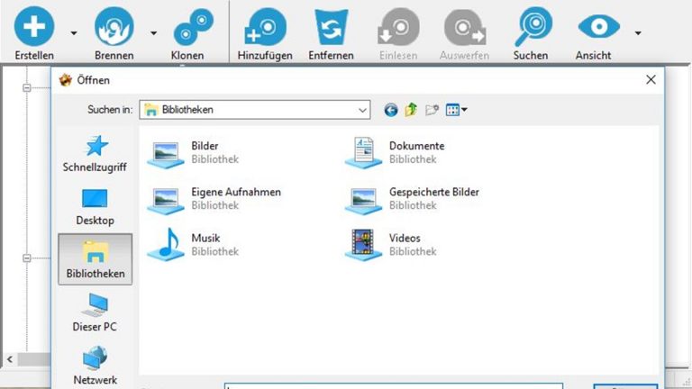 Virtuelles Laufwerk verwenden mit VirtualDrive Pro
