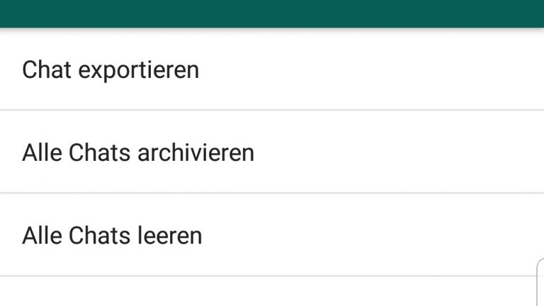 Chats archivieren bei WhatsApp