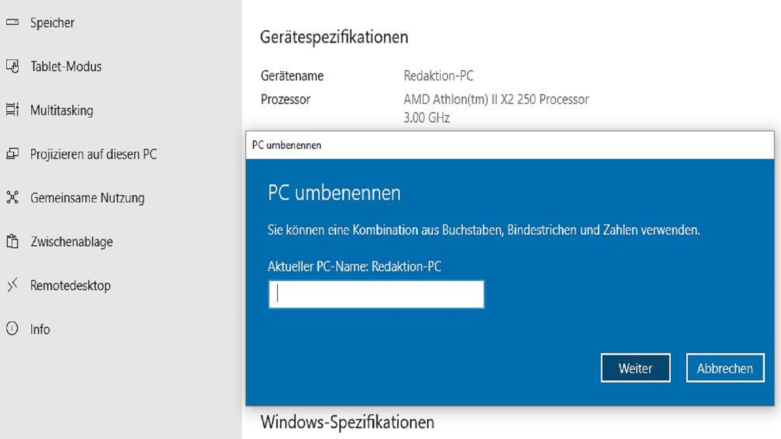 Windows 10 Computername herausfinden und ändern UPDATED