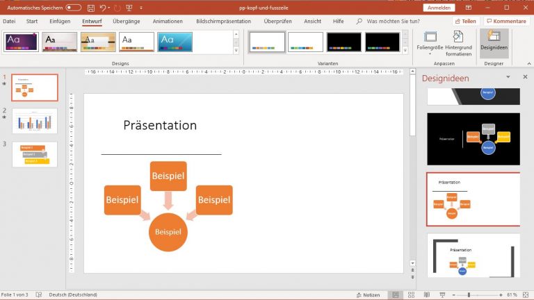 PowerPoint: Designidee verschiebt Inhalte an linken Rand