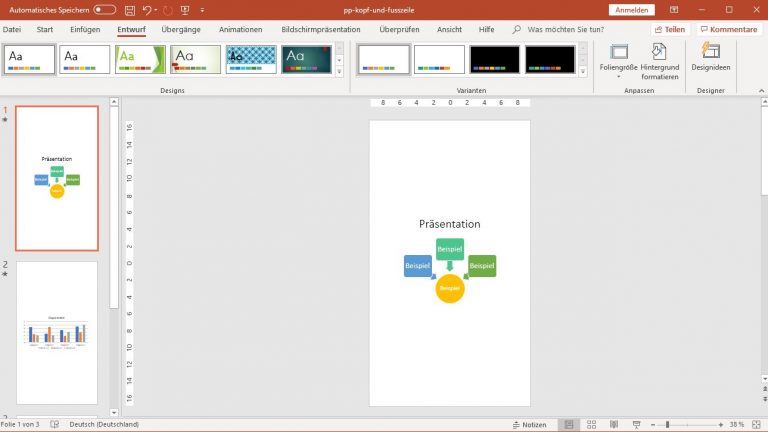 PowerPoint: Folien im Hochformat