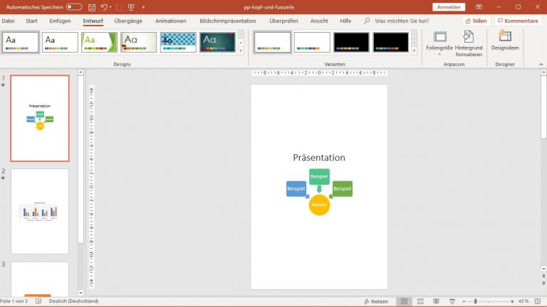 PowerPoint: Folien im individuellen Hochformat