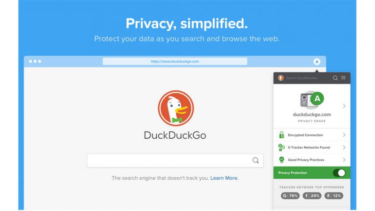 Firefox-Seite DuckDuck Go