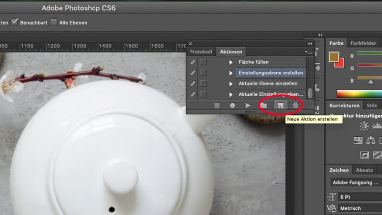 Photoshop: Neue Aktion erstellen