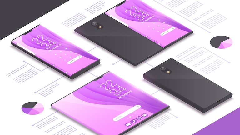 Renderbild Samsung Galaxy Fold 2