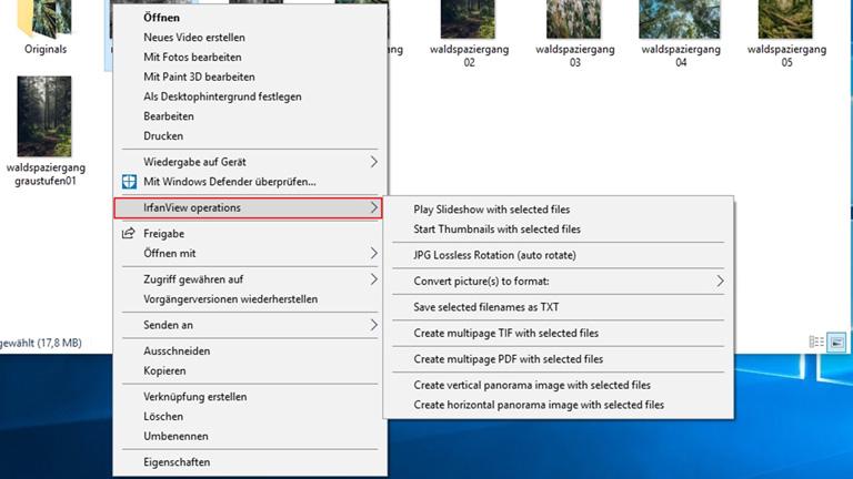 IrfanView in Windows-Explorer integrieren