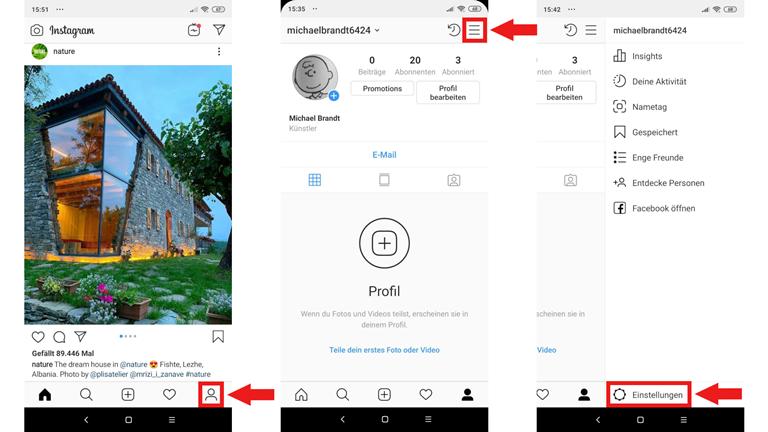 Die Umwandlung in einen Business-Account funktioniert in wenigen Schritten