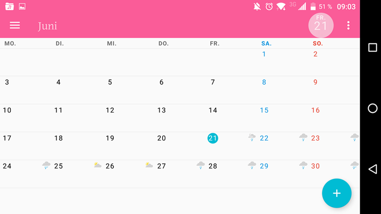 CalendarZ kann auch komplexe Termine langfristig automatisch anlegen