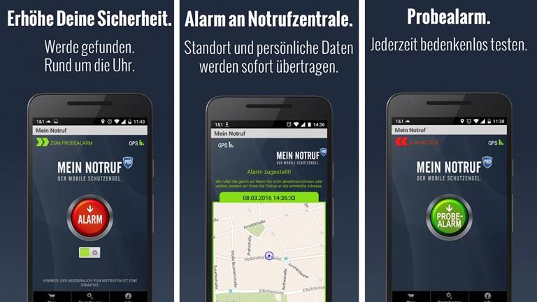Screenshot Mein-Notruf-App Play Store