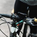 Fahrradlenker und Fahrer von vorn