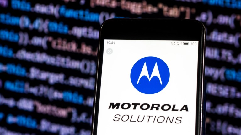 Motorola Logo auf Smartphone-Display