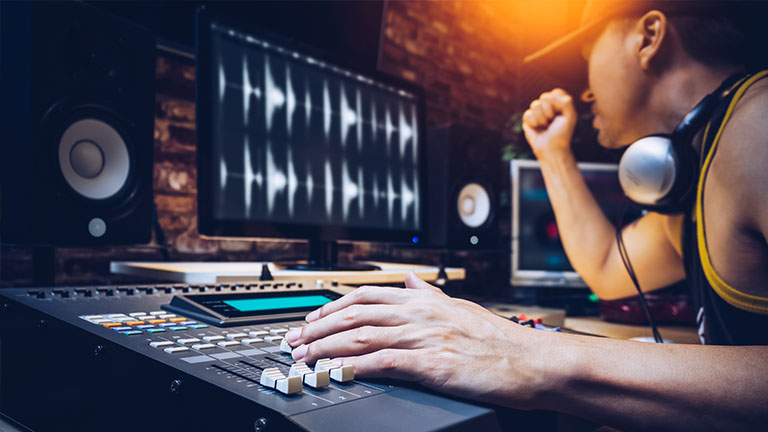 Mischpult mit USB-Audio-Interface