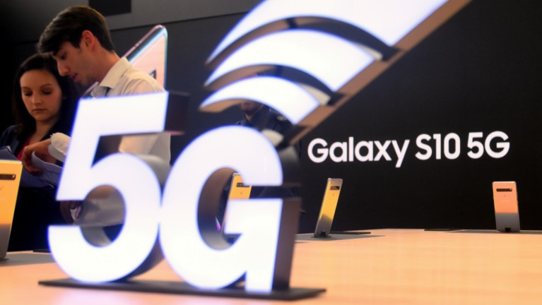 5G- und Galaxy S10 5G Schriftzug