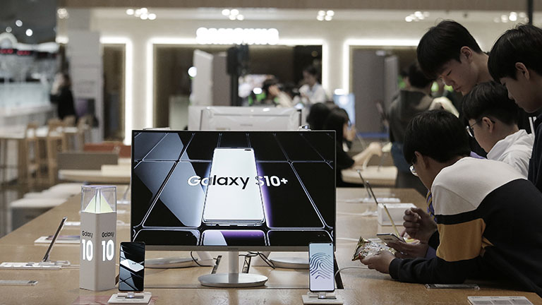 Galaxy S10+ als Ausstellungsst&uuml;ck