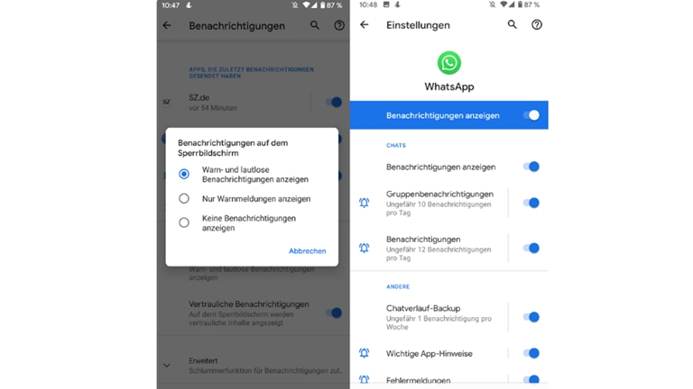 App-Benachrichtigungen aktivieren auf Google Pixel