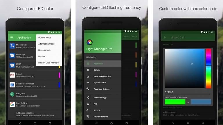 Android-Benachrichtigungs-LED: Farbe mit Light-Manager-App ändern und Leuchtintervall anpassen
