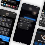 Mehrere Screenshots von iMessage nebeneinander. Sie zeigen die neuen Gruppenbilder, Antworten und mehr.