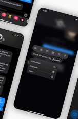 iOS 14 iMessage Mehrere Screenshots von iMessage nebeneinander. Sie zeigen die neuen Gruppenbilder, Antworten und mehr.