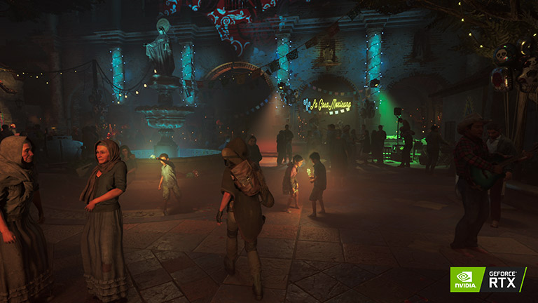Ein Screenshot aus Shadow of the Tomb Raider zeigt realistische Lichtquellen und Schatten.
