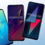 Die drei neuen Wiko-Smartphones Power U10, Power U20 und Power U30 nebeneinander.
