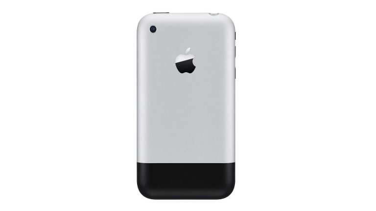 Die Rückseite eines iPhone 1.