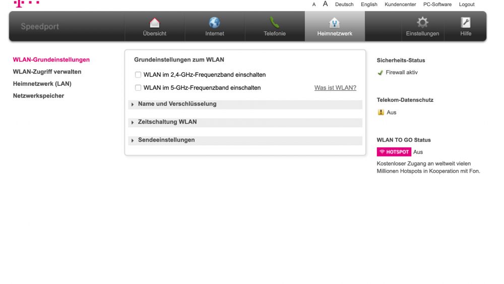 Speedport.ip Anmeldung, Login und WLANEinstellungen OTTO