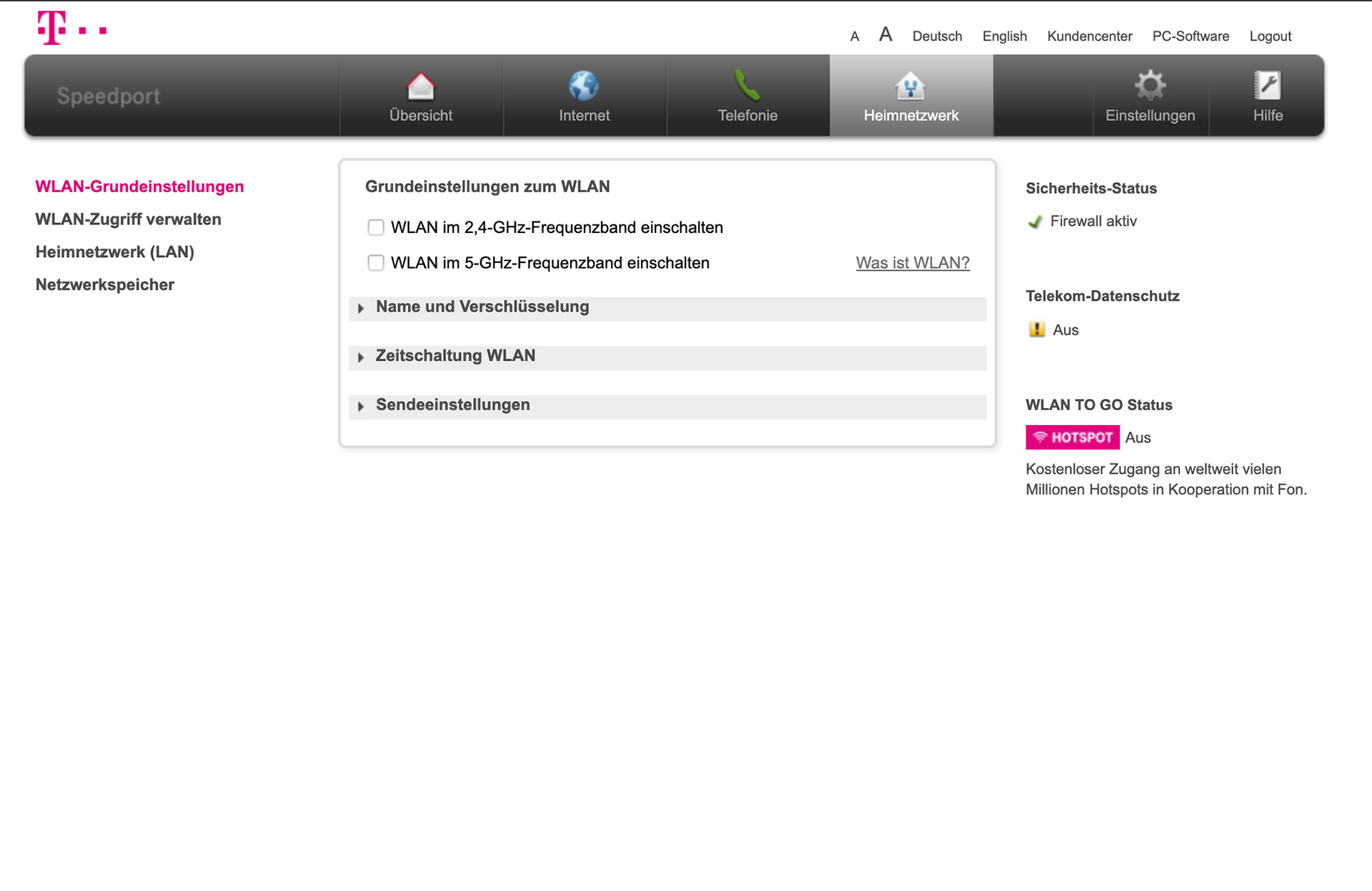 Speedport.ip: Anmeldung, Login und WLAN-Einstellungen | OTTO