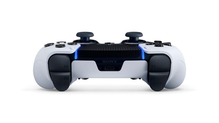 Blick von oben auf den neuen DualSense Edge für die PlayStation 5.