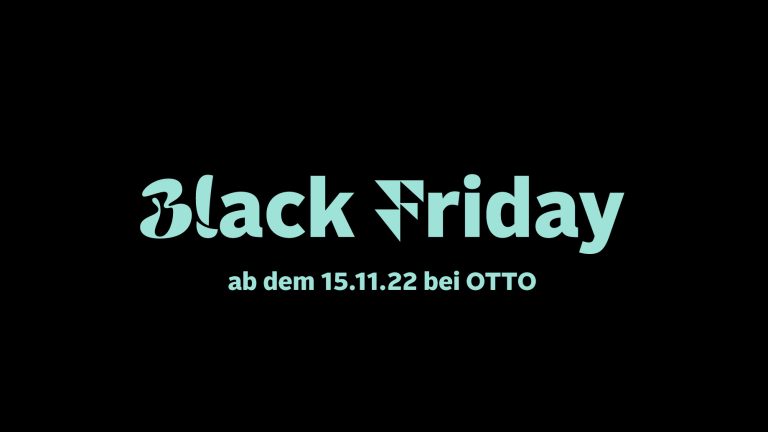 Offizieller Banner zum Black Friday 2022 bei OTTO mit dem Verweis, dass der Black Friday am 15.11.2022 startet.