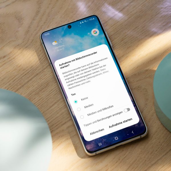 Mit dem Bildschirmrecorder kannst du Inhalte nicht nur visuell veranschaulichen, sondern auch deine eigene Stimme aufnehmen.
