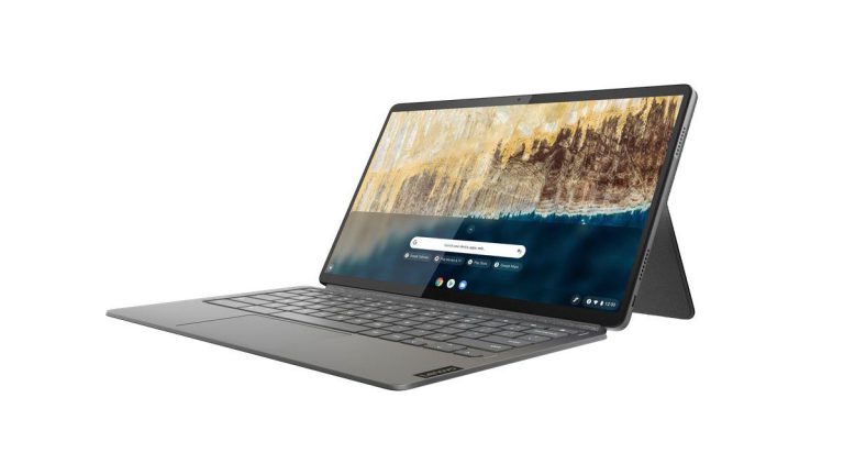 Produktbild von einem Lenovo IdeaPad Duet 5. Produktbild von einem Lenovo IdeaPad Duet 5.