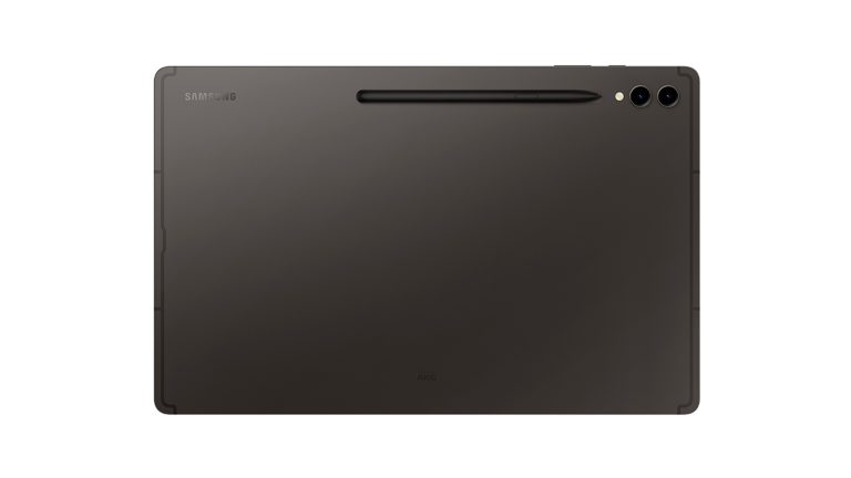 Das Galaxy Tab S9 in Graphite von hinten.