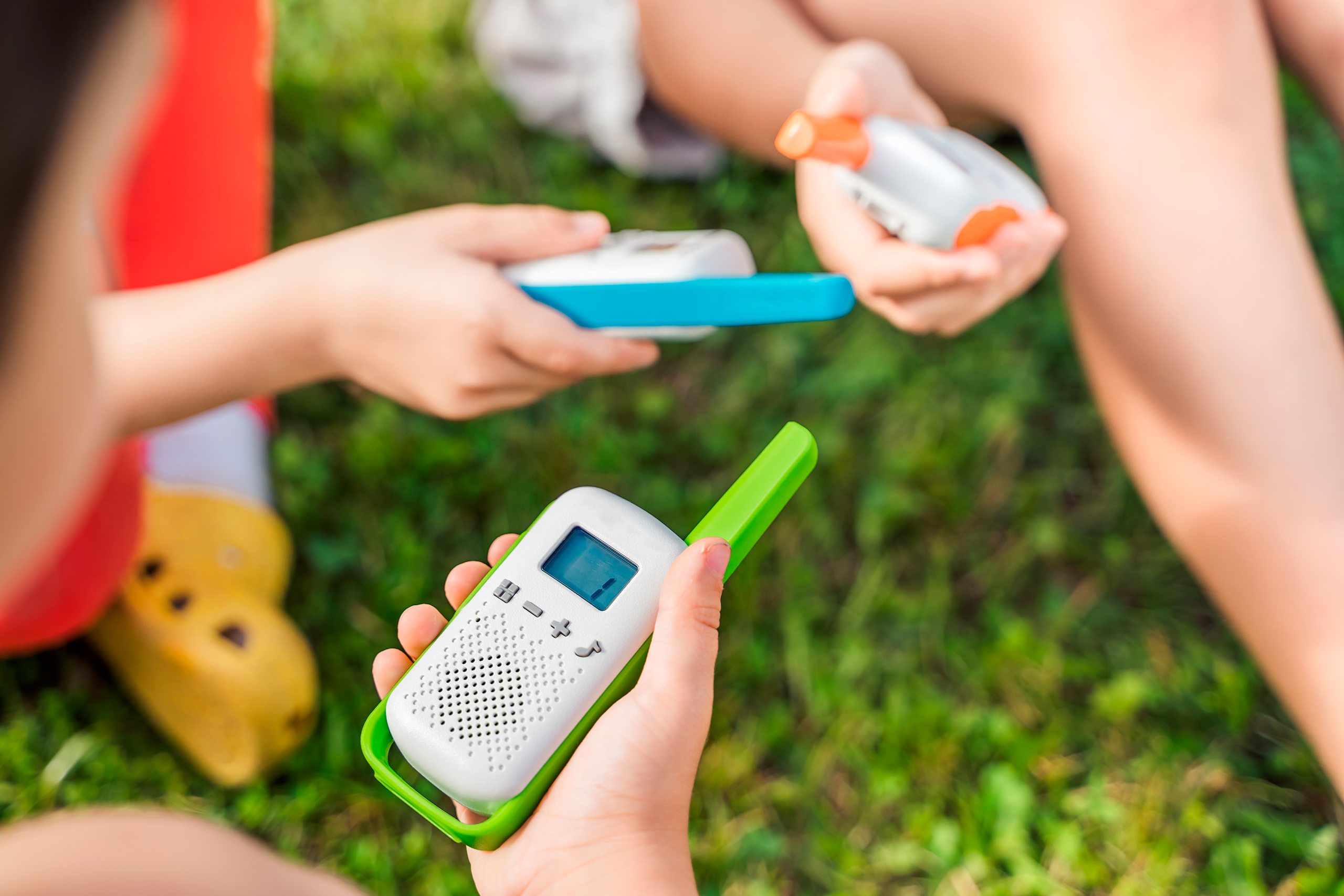 Rotations-Walkie-Talkies Für Kinder, Wiederaufladbares VOX-Walkie-Talkie Mit 16-Kanal