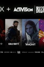 Ein Bild zeigt die Schriftz&uuml;ge der Marken sowie einige Cover der gr&ouml;&szlig;ten Spieleserien derer.