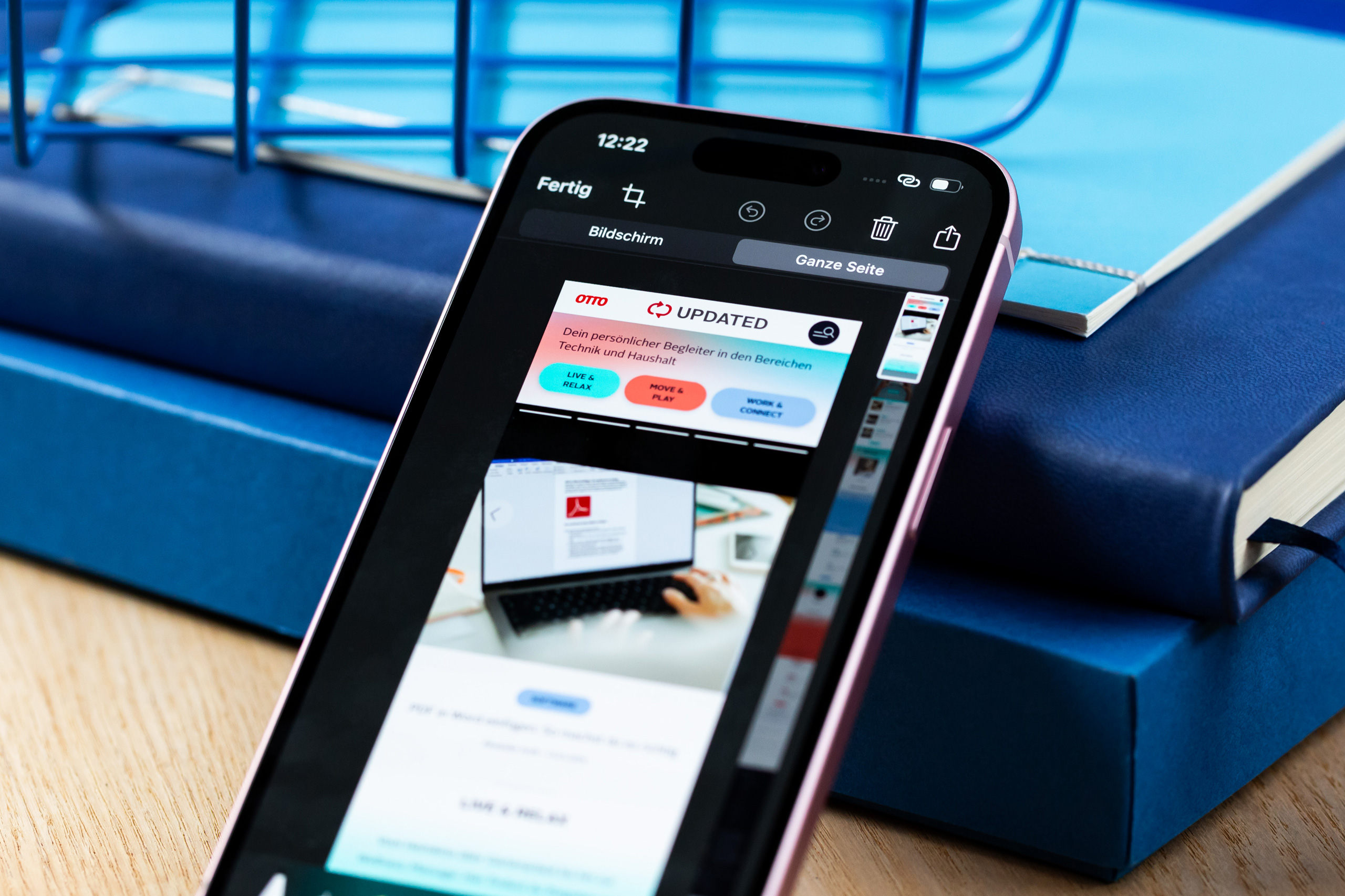 Screenshots ganzer Seiten So klappts bei iPhone & Co. OTTO