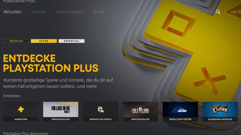Spiele für PS3 auf PS4 und PS5 spielen, So kann es klappen Screenshot aus dem PlayStation Store, auf dem PlayStation Plus zu sehen ist.