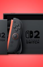 Nintendo Switch 2, Alle Infos zum baldigen Release Freisteller einer Nintendo Switch 2 vor rotem Grund.